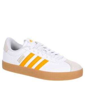 Women's Adidas VL Court 3.0 White and Yellow Sneakers Size 10  EUC